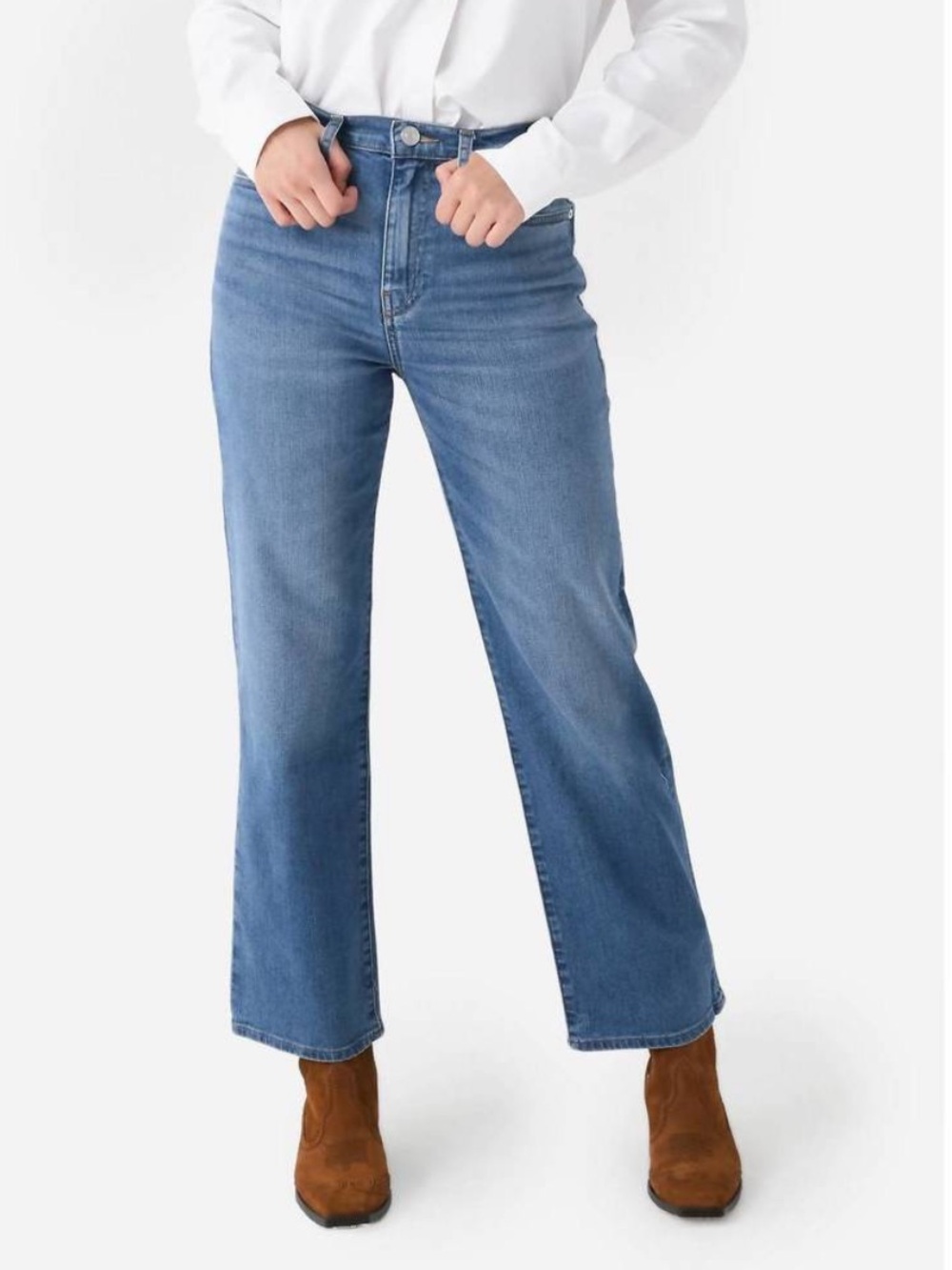 Frame Denim Le Jane Ankle Crop Jeans High Rise Size 30